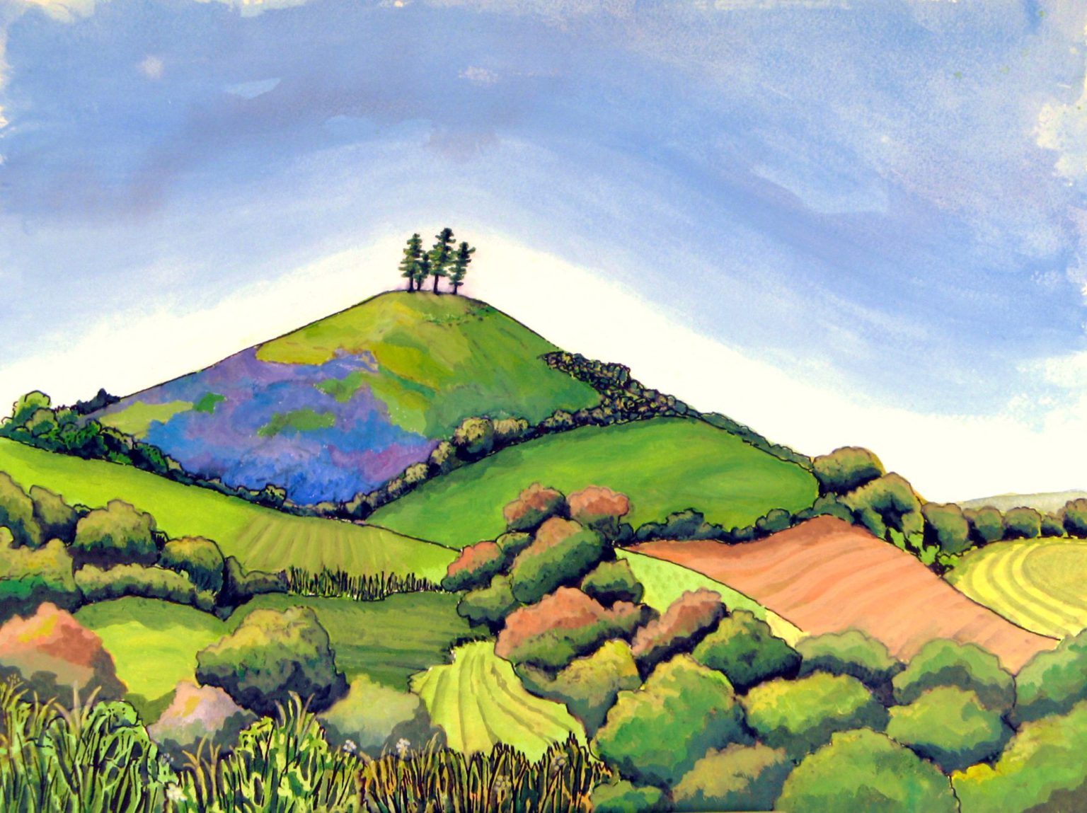 Bluebell Colmers Hill Hilary Buckley Dorset Artist Lyme Regis