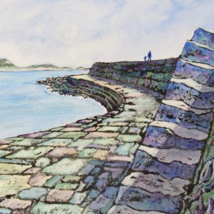 Golden Cap from the Cobb Steps, Lyme Regis