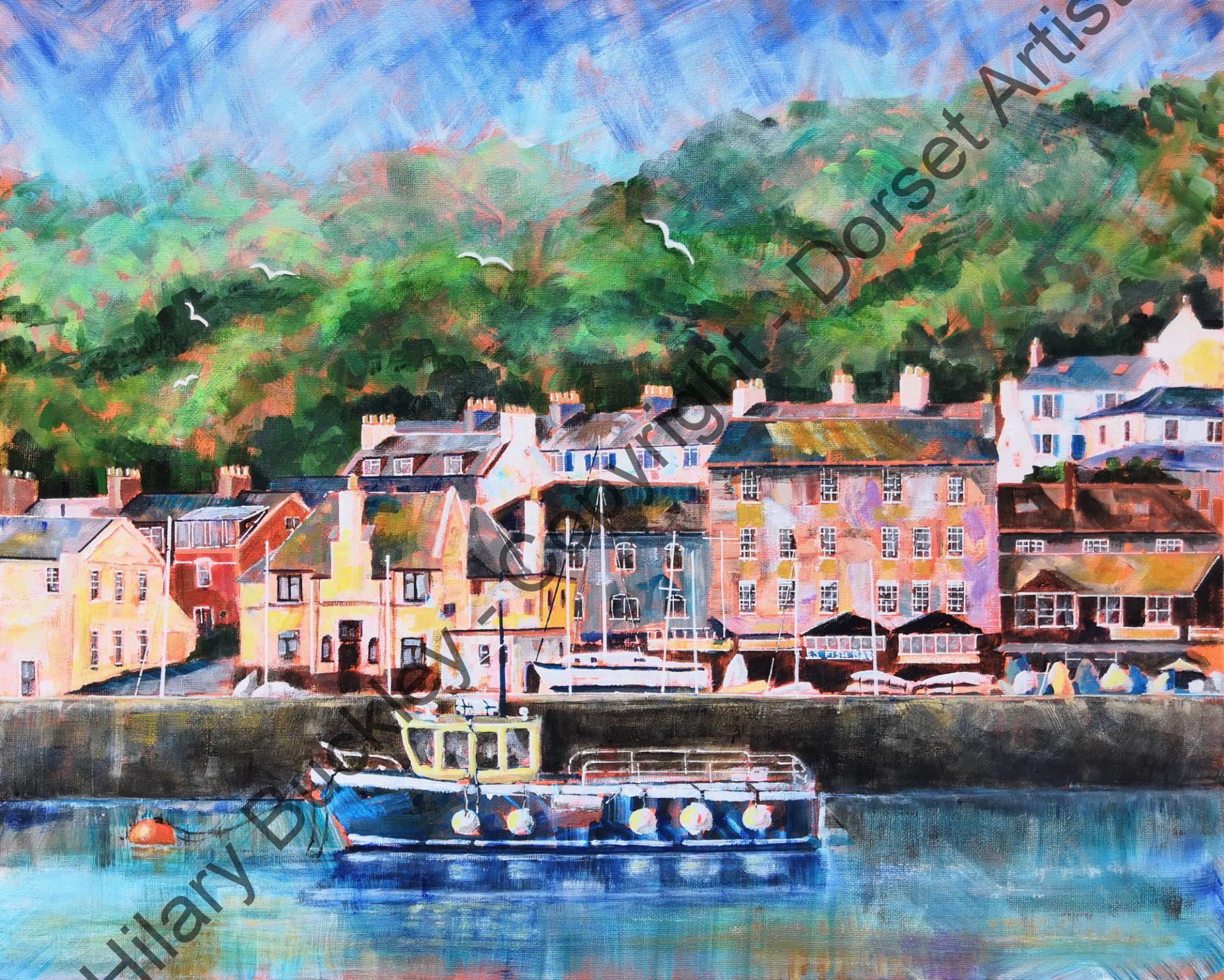 Marine Parade from the Water, Lyme Regis