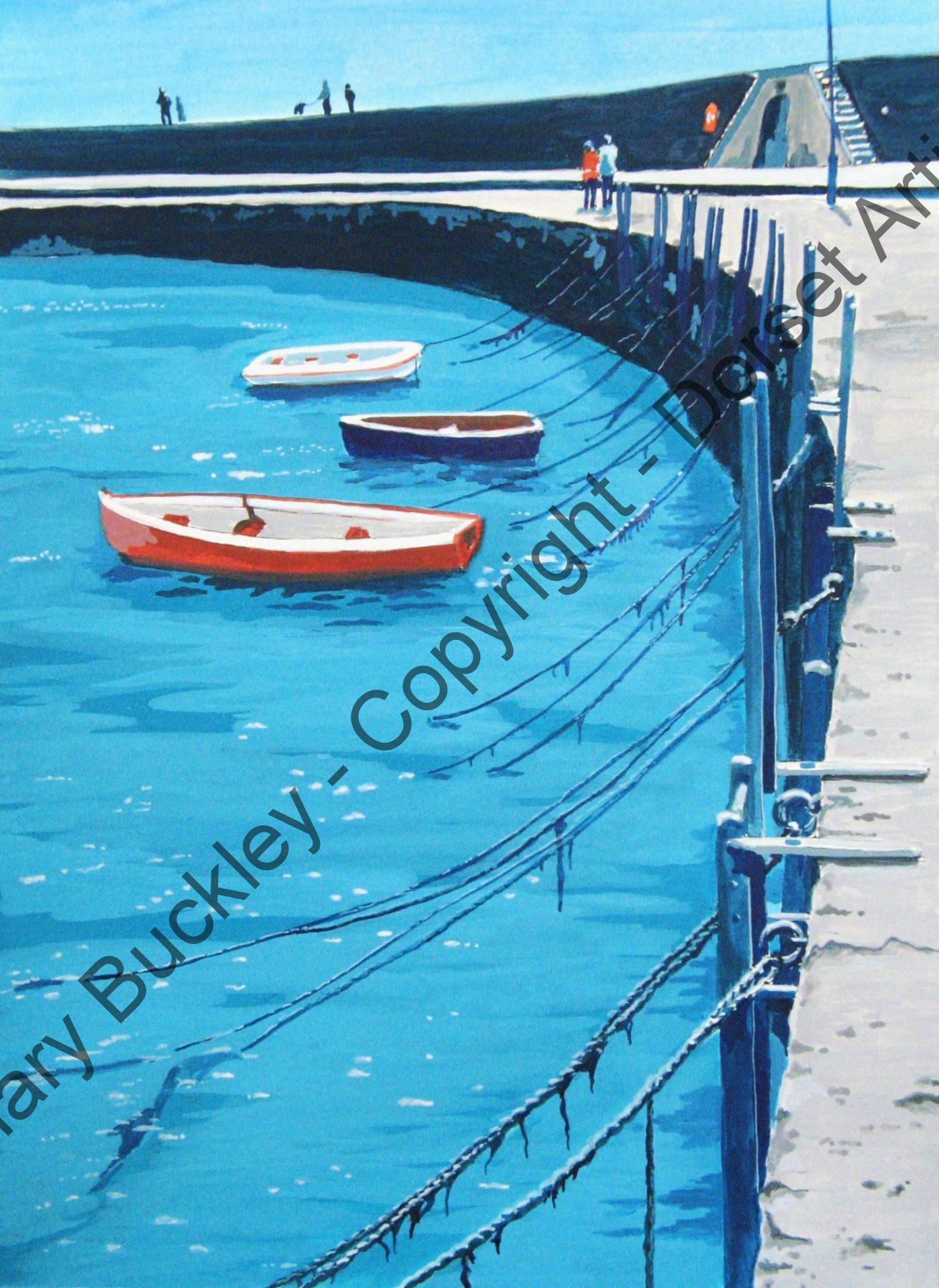 Mooring at the Cobb, Lyme Regis