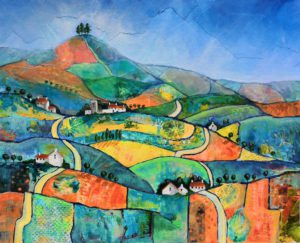 Patchwork View to Colmer's Hill