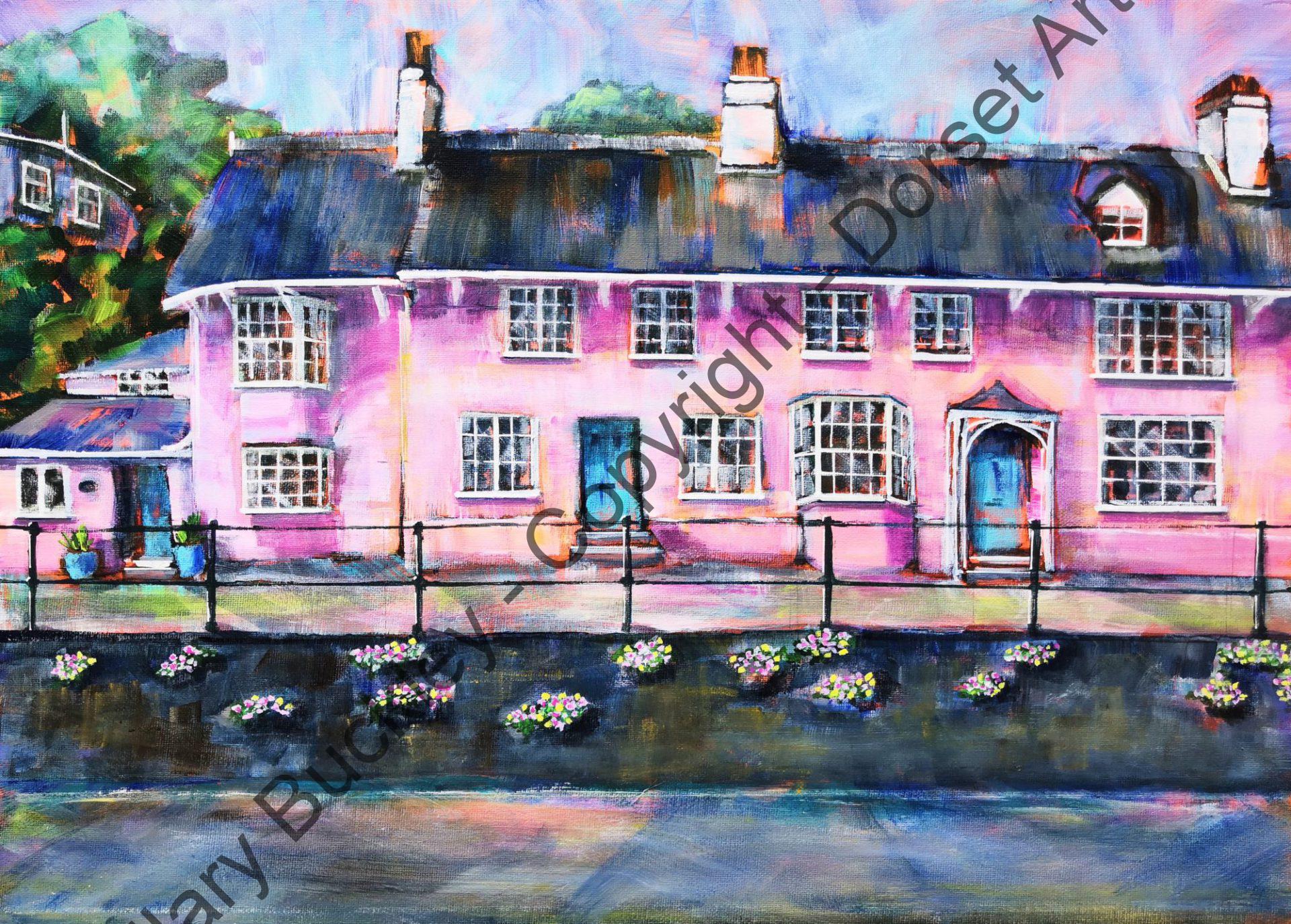 Pink Cottages, Marine Parade, Lyme Regis