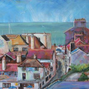 Rooftops near the Cobb, Lyme Regis