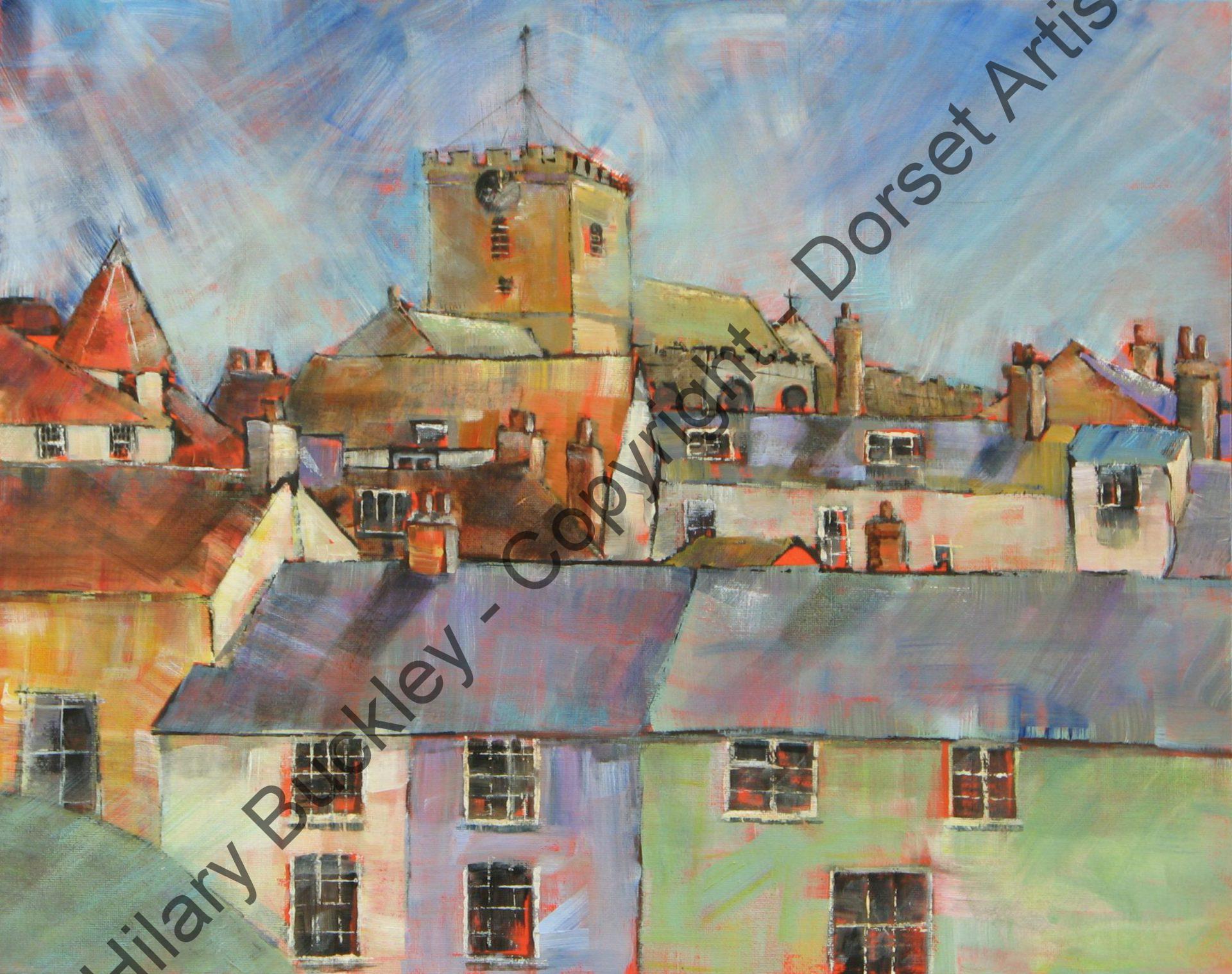 Rooftops over Lyme Regis