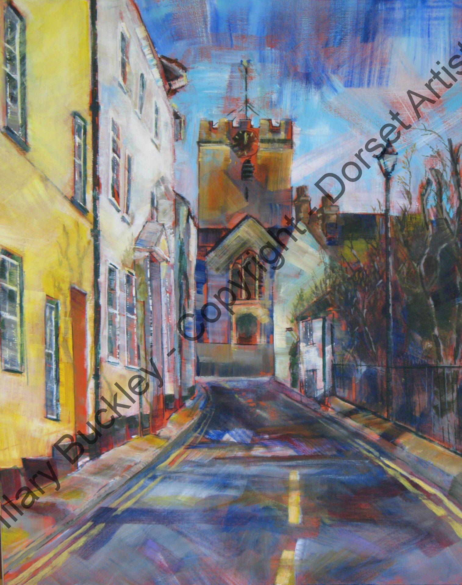 St Michaels from Monmouth Street, Lyme Regis