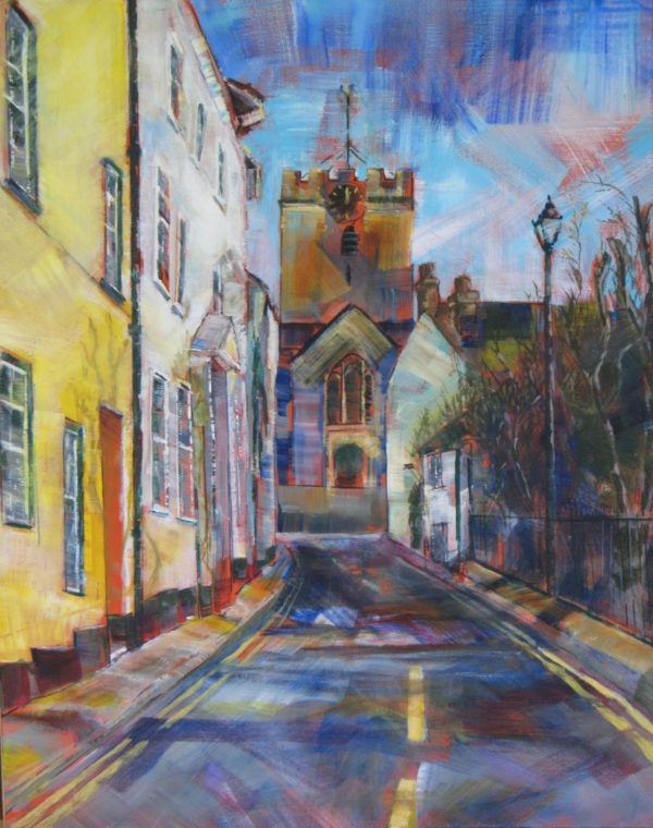 St Michaels from Monmouth Street, Lyme Regis