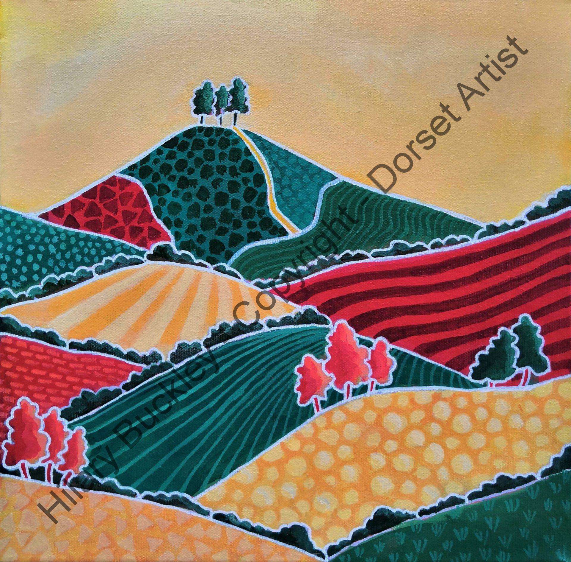 Sunlit Patterns of Colmer's Hill