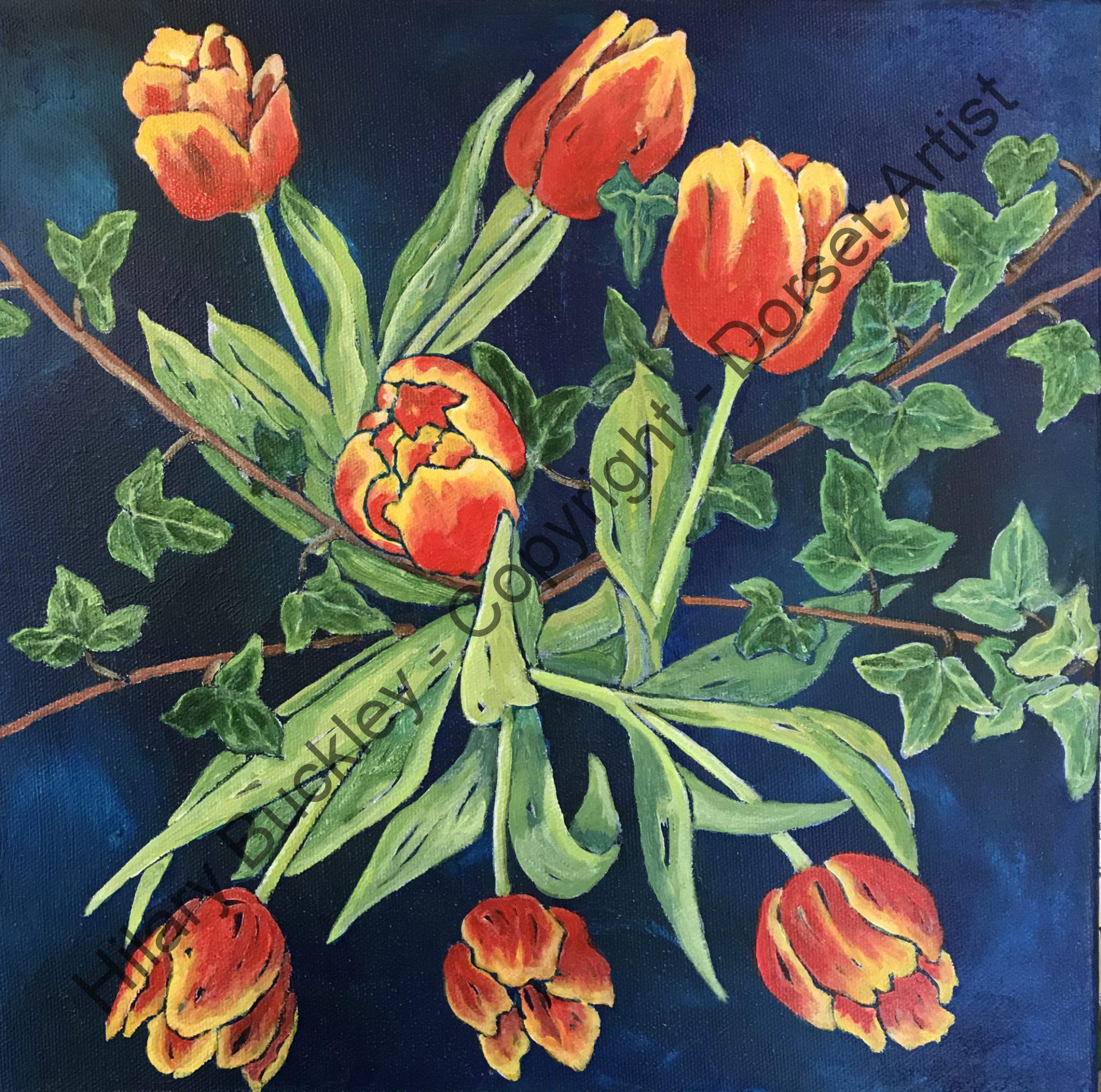 Tulips and Ivy