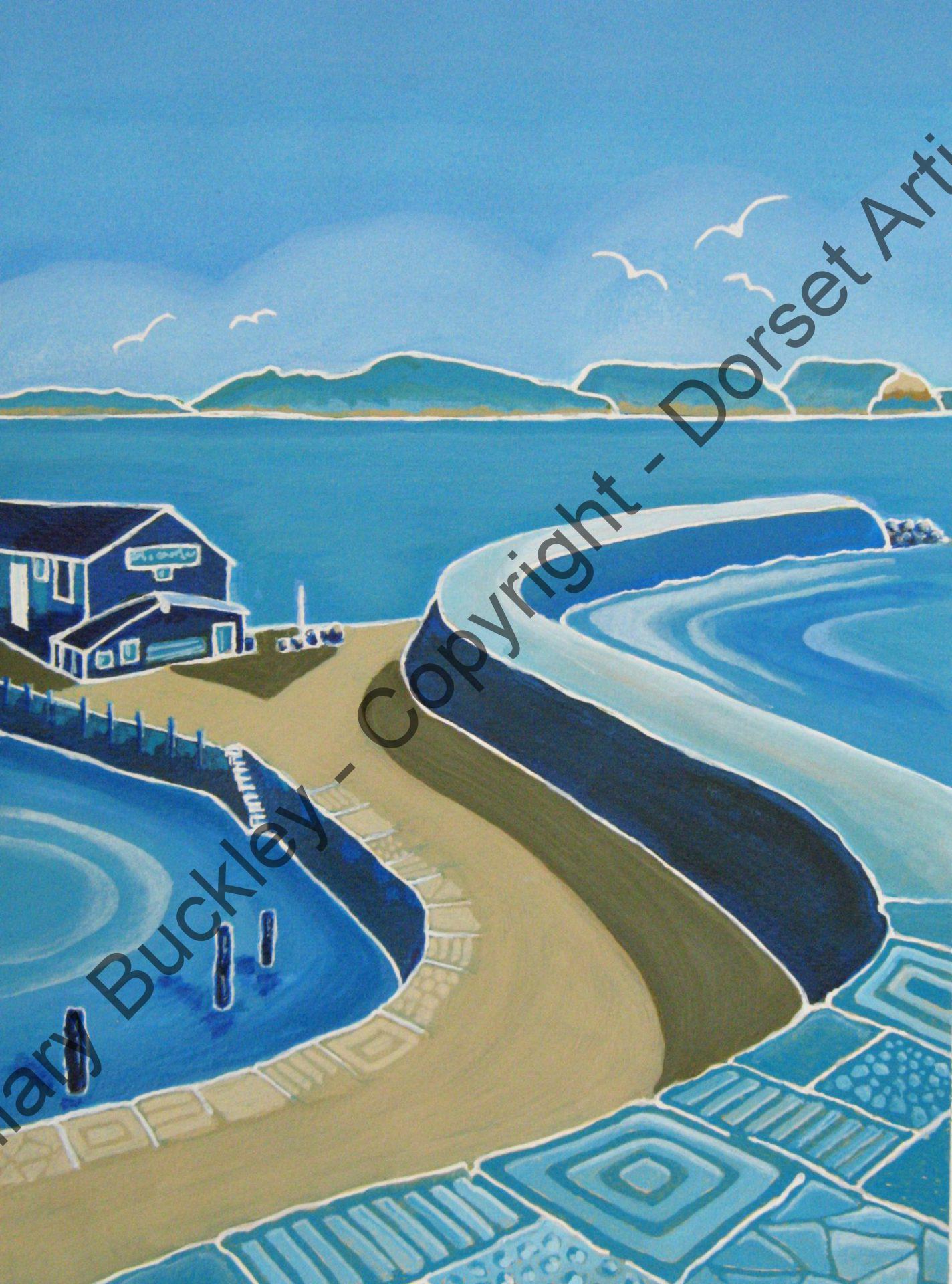 Turquoise Patterns of the Cobb, Lyme Regis