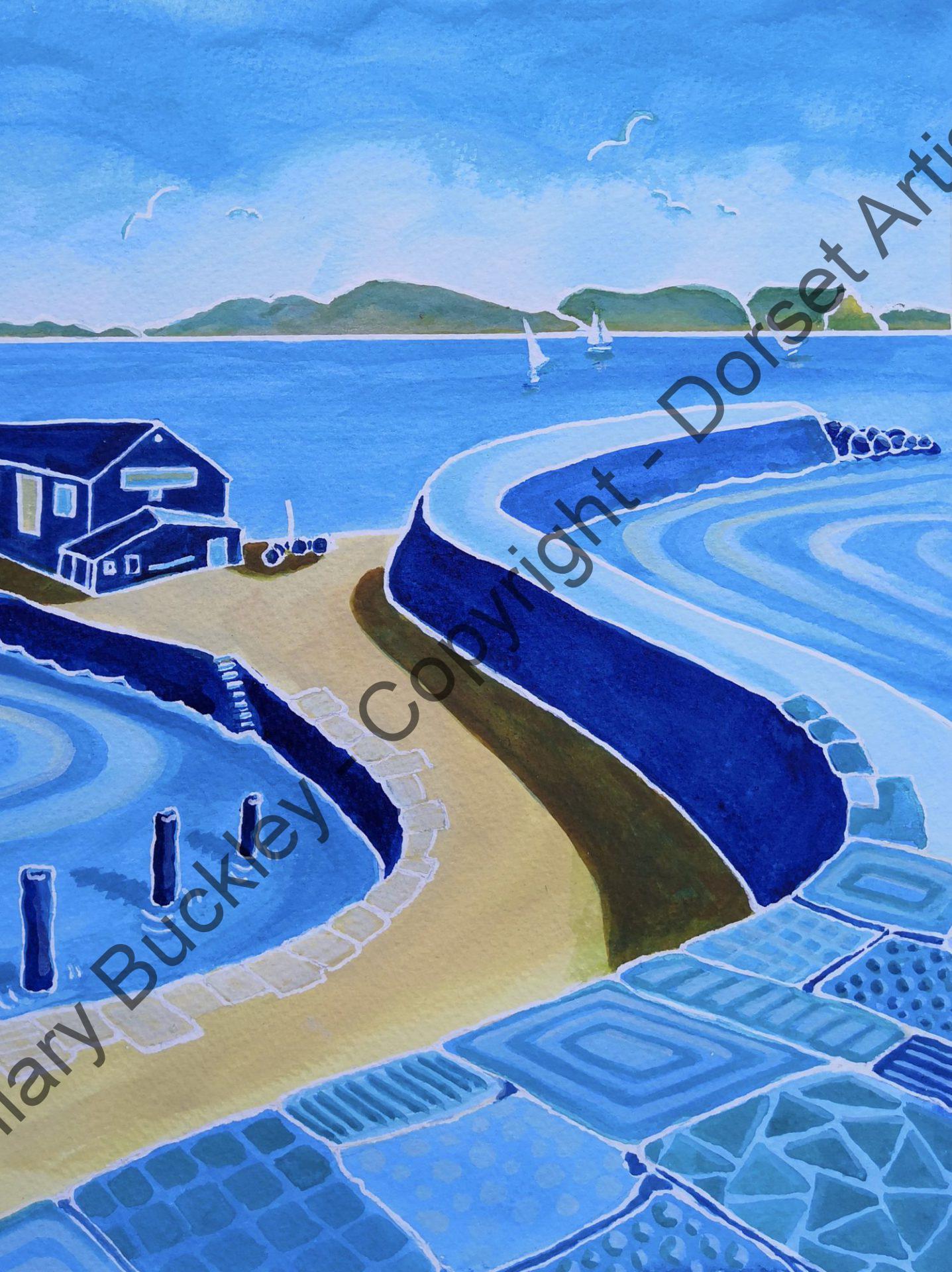 Azure Patterns of the Cobb, Lyme Regis