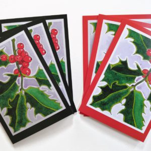 Holly Christmas Card Pack