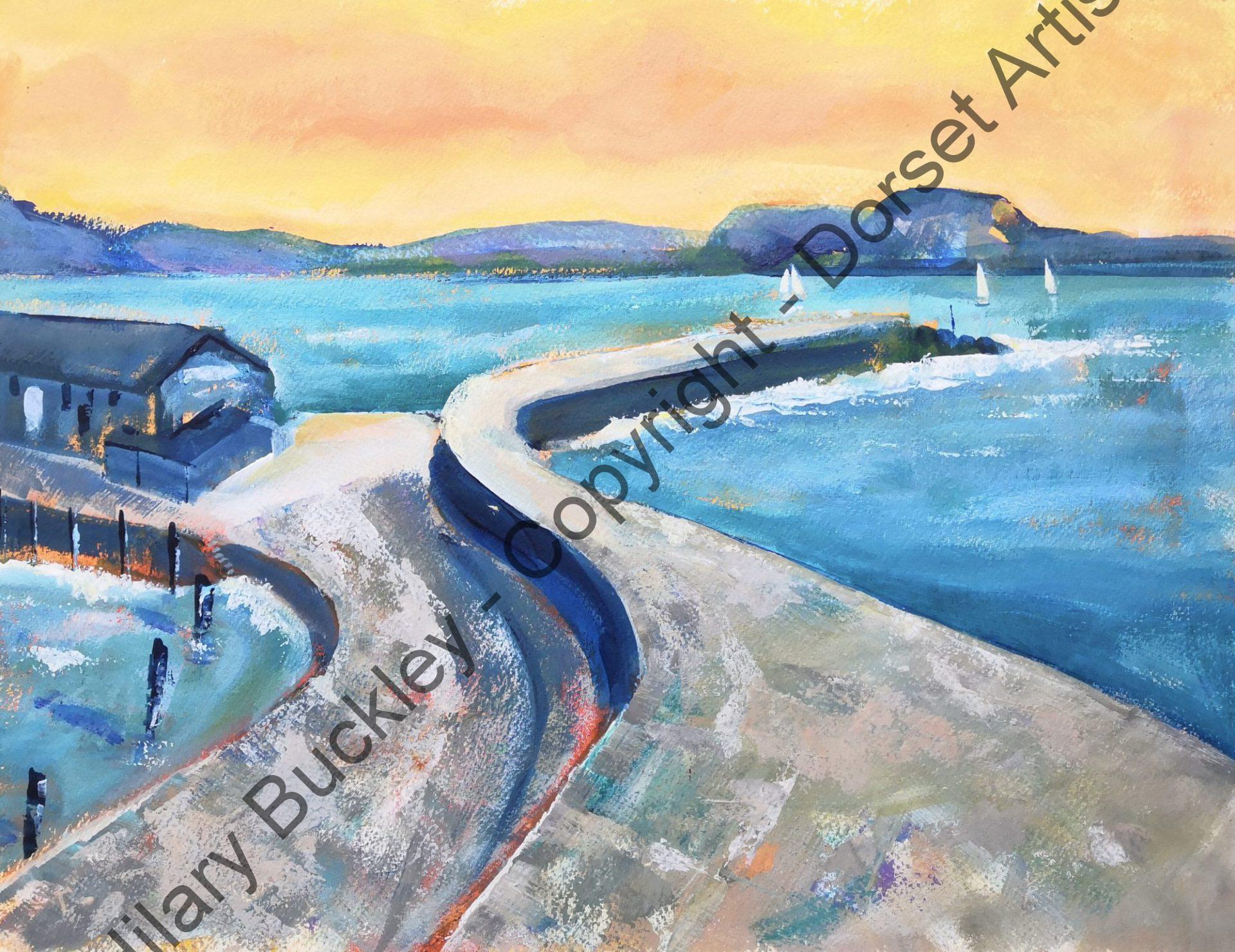 Sailing by the Cobb, Lyme Regis