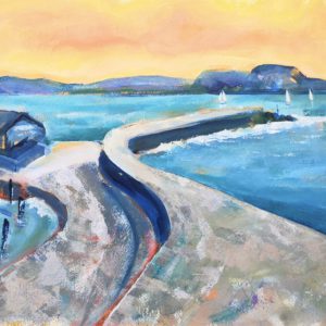 Sailing by the Cobb, Lyme Regis