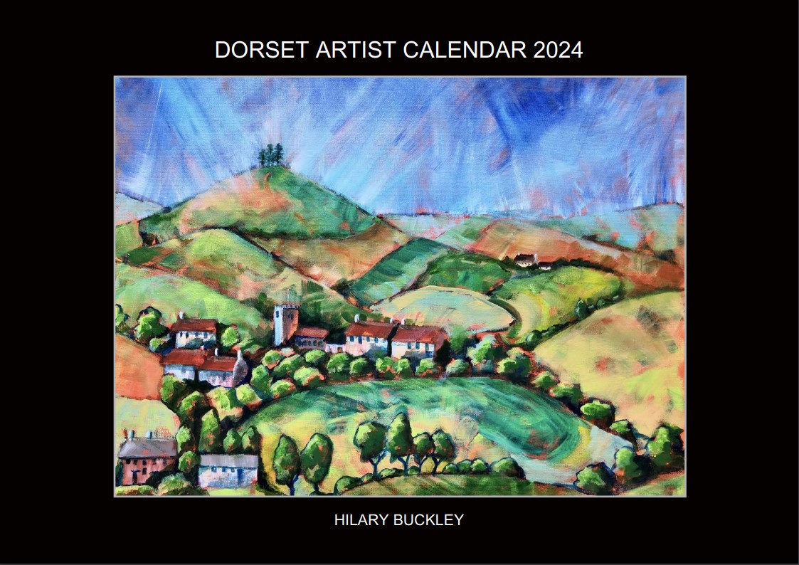 Dorset Artist Calendar 2024 Colmer’s Hill cover Hilary Buckley