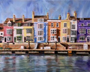 Colourful Houses on Weymouth Harbour