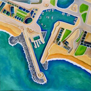 High above West Bay