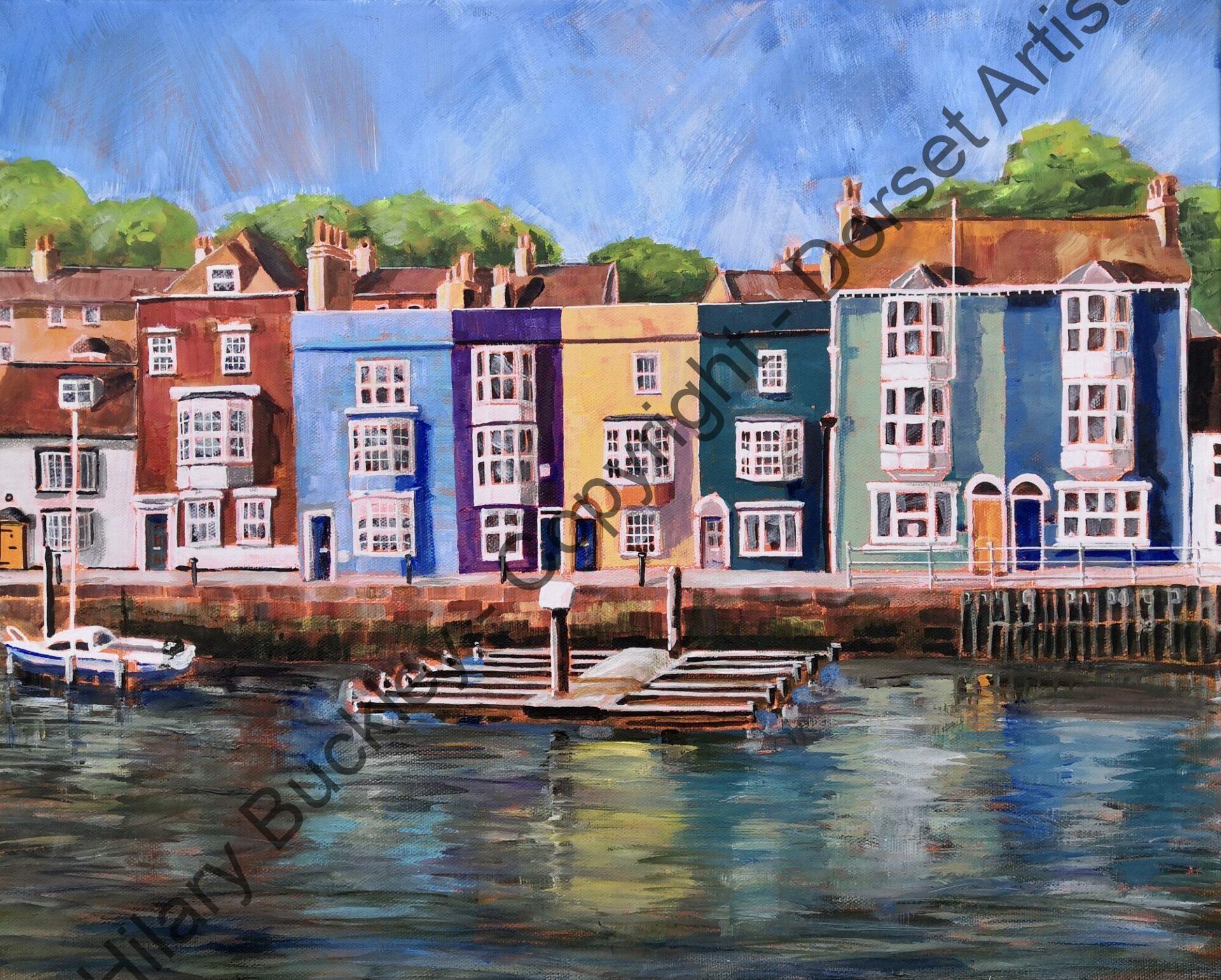 Picturesque Houses on Weymouth Harbour