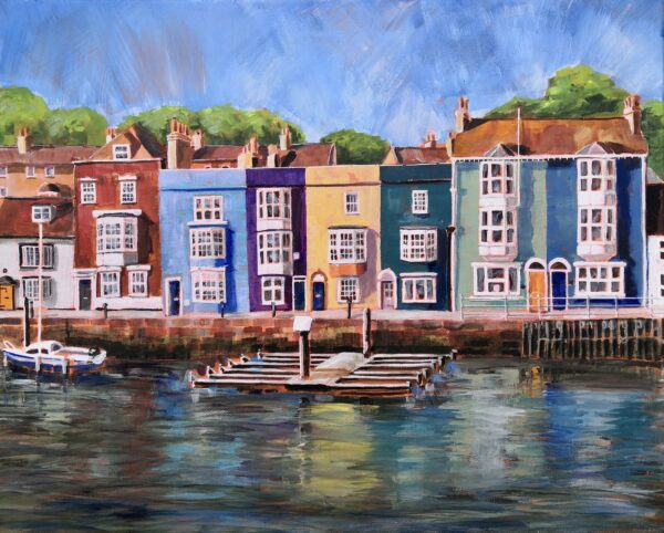 Picturesque Houses on Weymouth Harbour