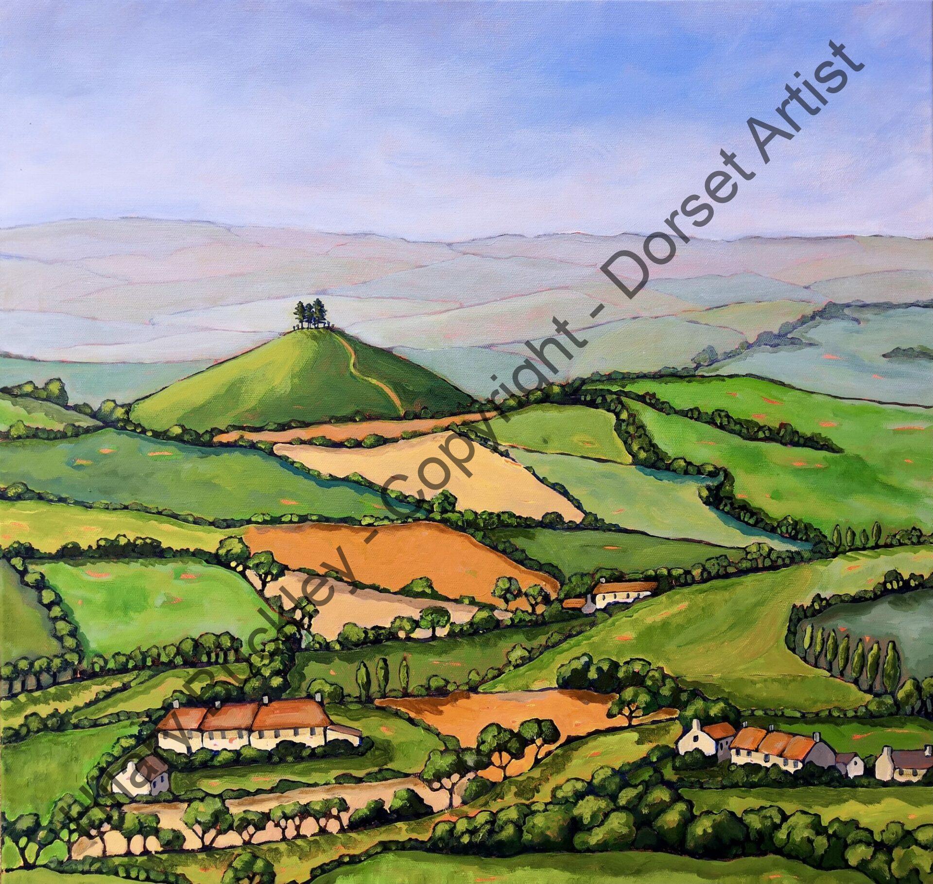 Looking over to Colmer's Hill
