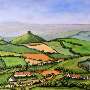Looking over to Colmer's Hill