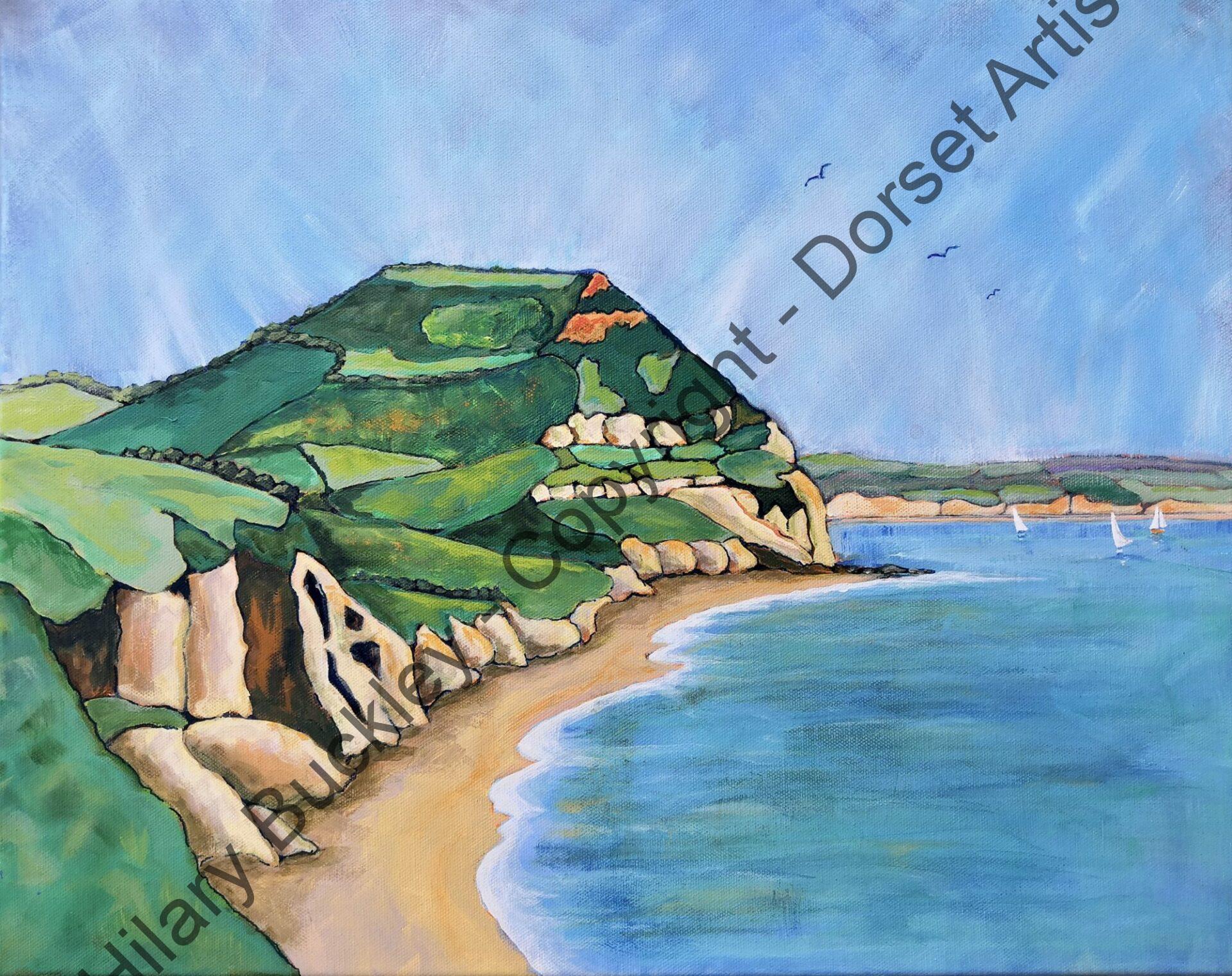 Sailing by Golden Cap