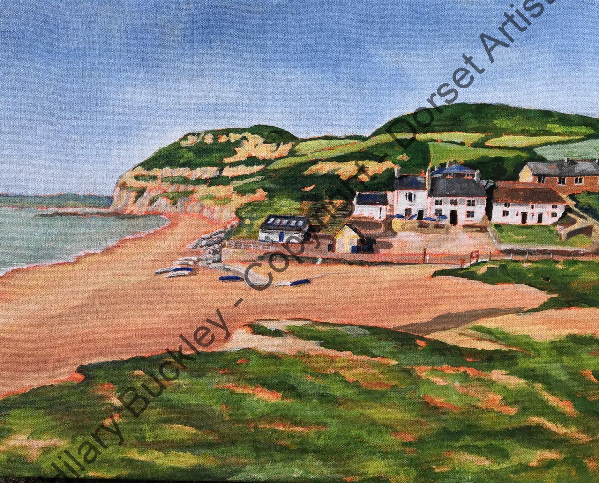 Looking over to Seatown and Golden Cap