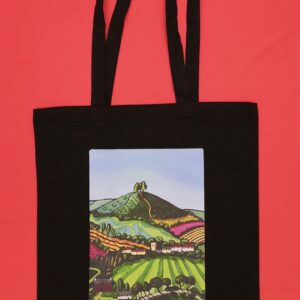 Black bag with Colourful Colmer's Hill