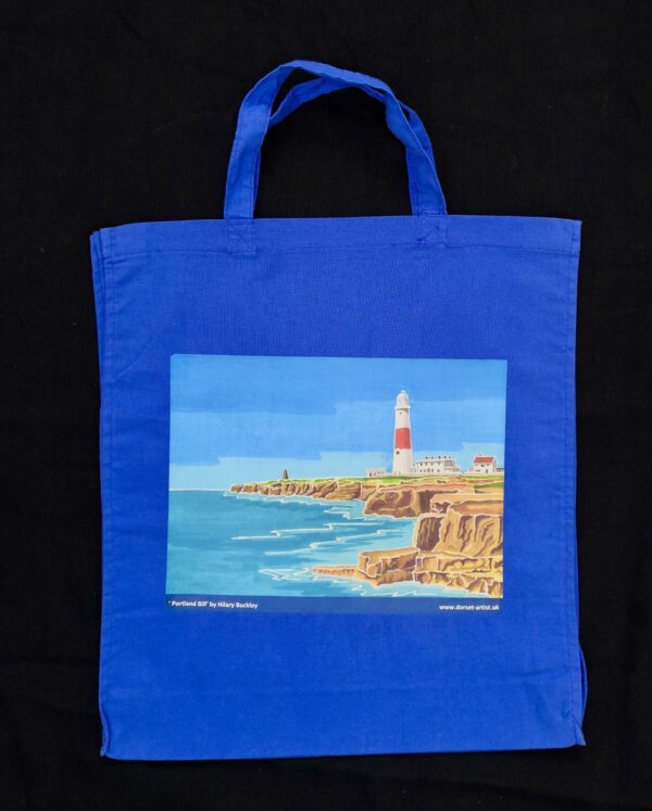 Blue bag with Portland Bill