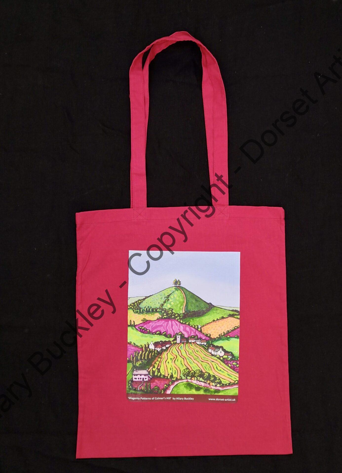 Maroon bag with Magenta Patterns of Colmer's Hill