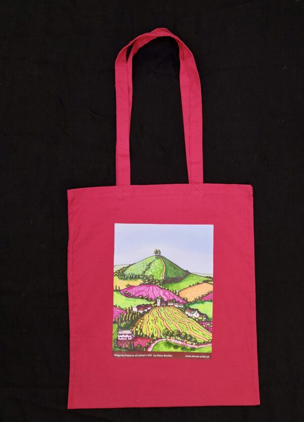 Maroon bag with Magenta Patterns of Colmer's Hill