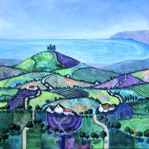 Purple Fields to Colmer's Hill